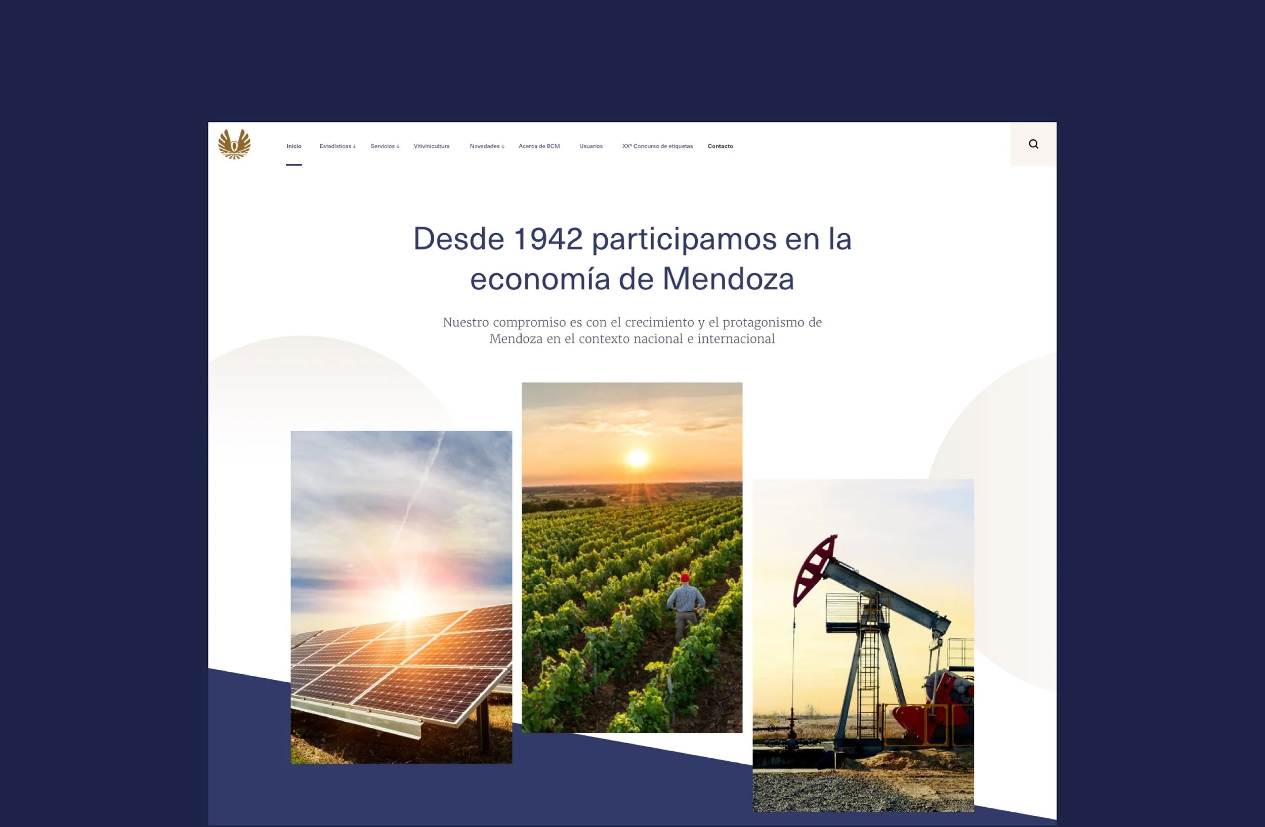 Bolsa de Comercio de Mendoza — homepage