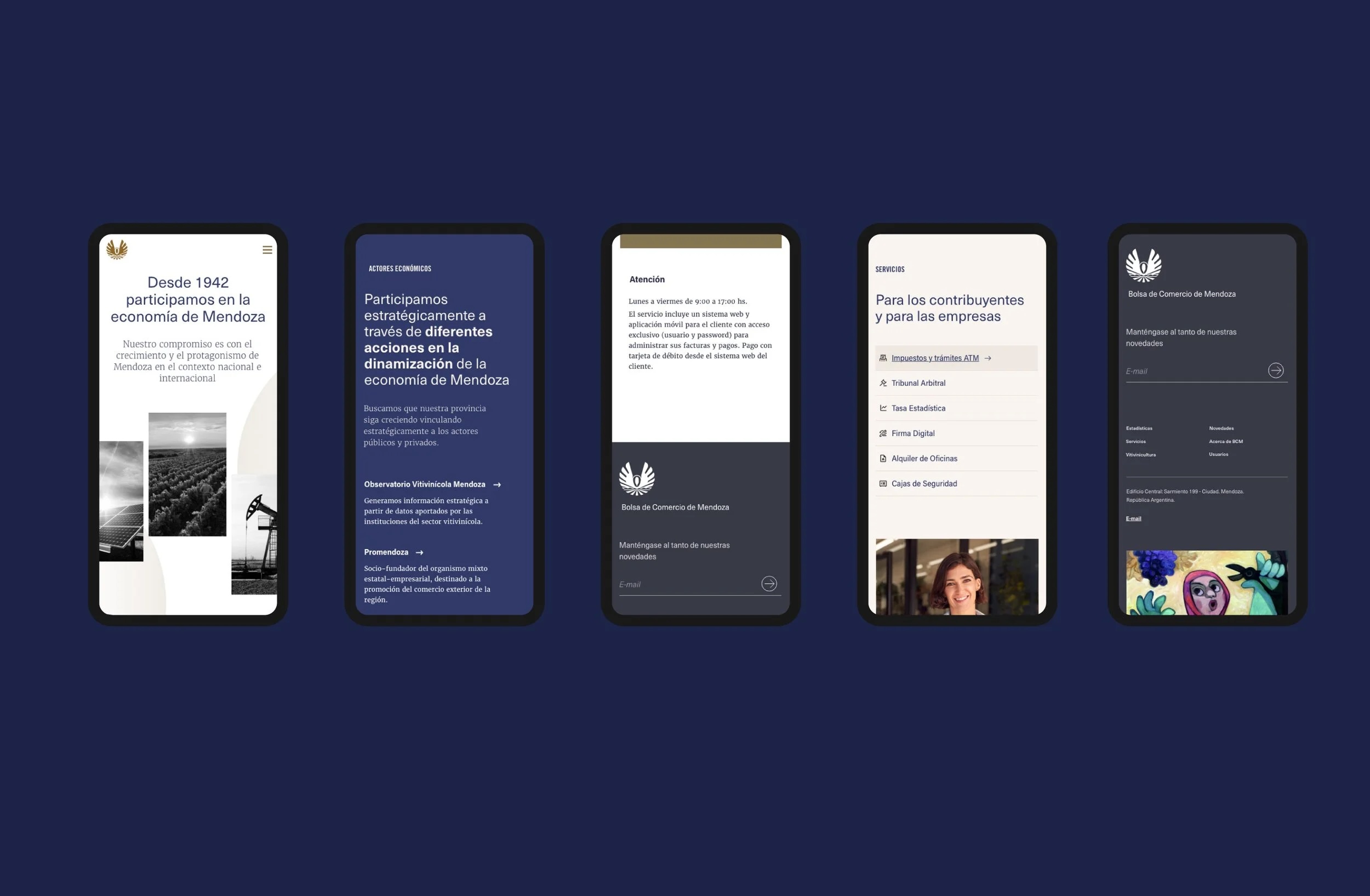 Bolsa de Comercio — versión mobile