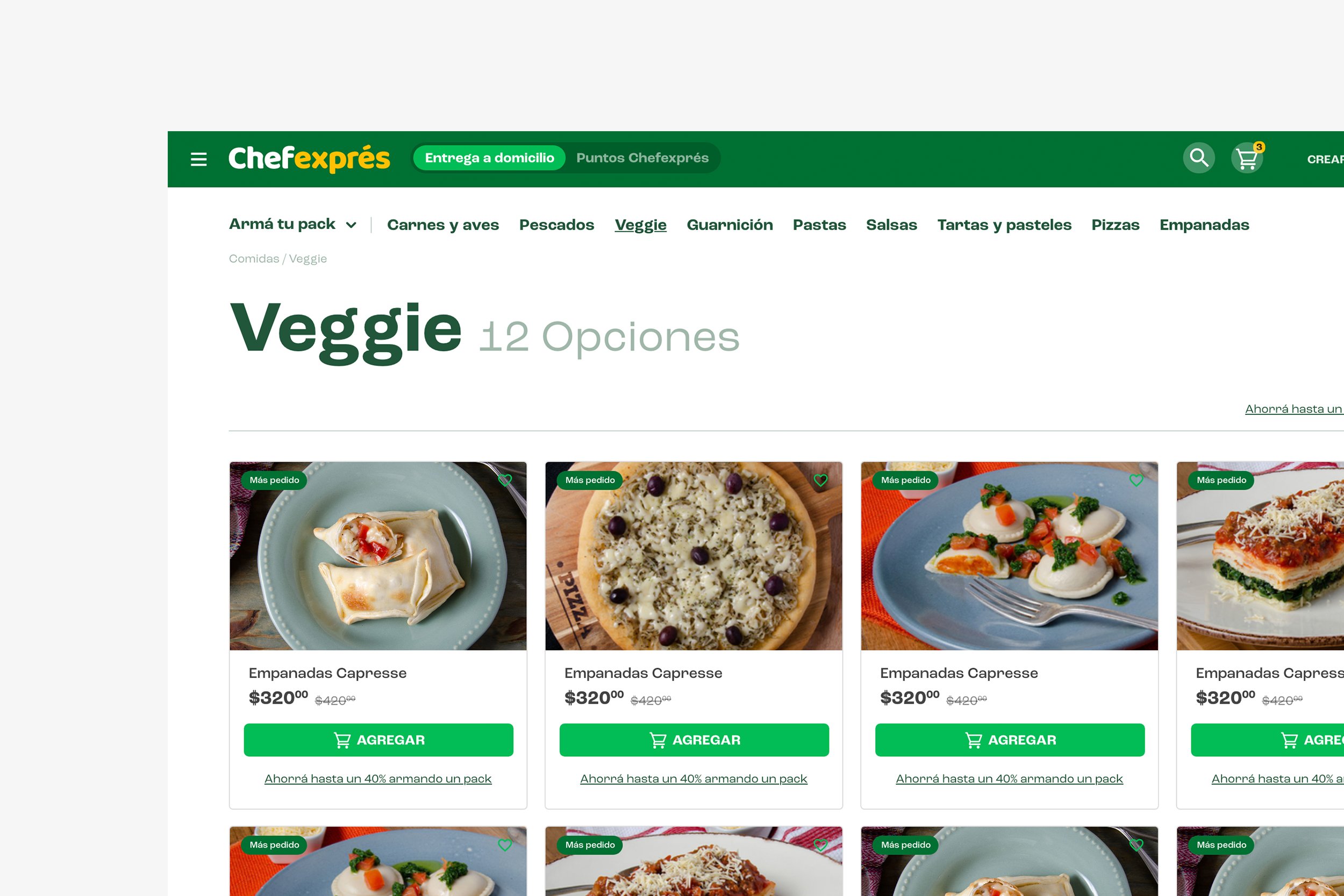 Chefexprés — categoría Veggie