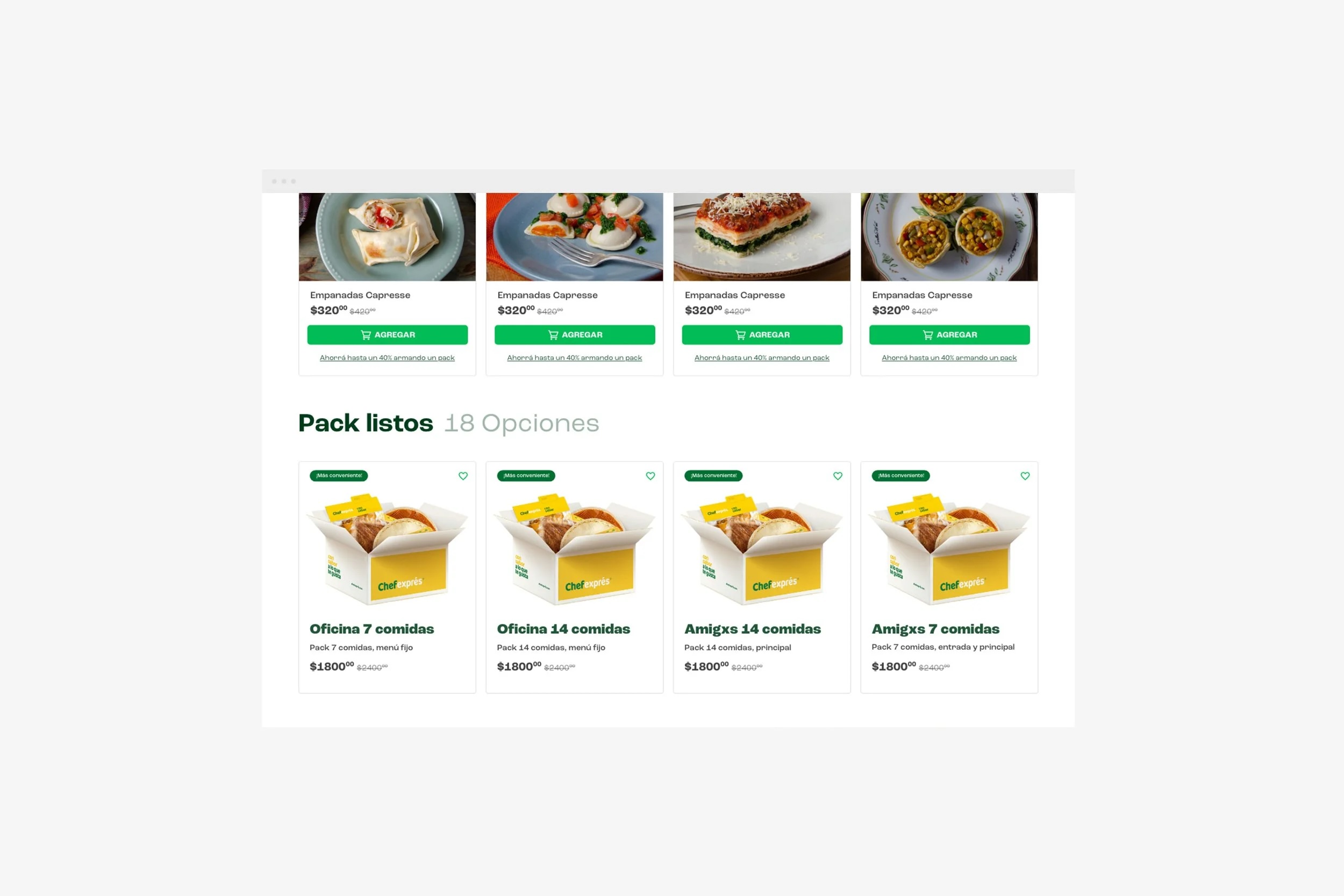 Chefexprés — pack listos