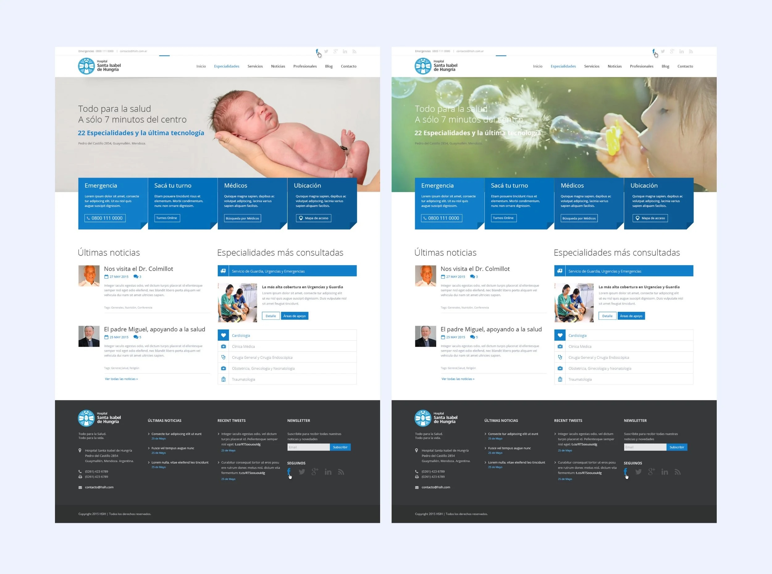 Hospital Santa Isabel de Hungría — sitio web