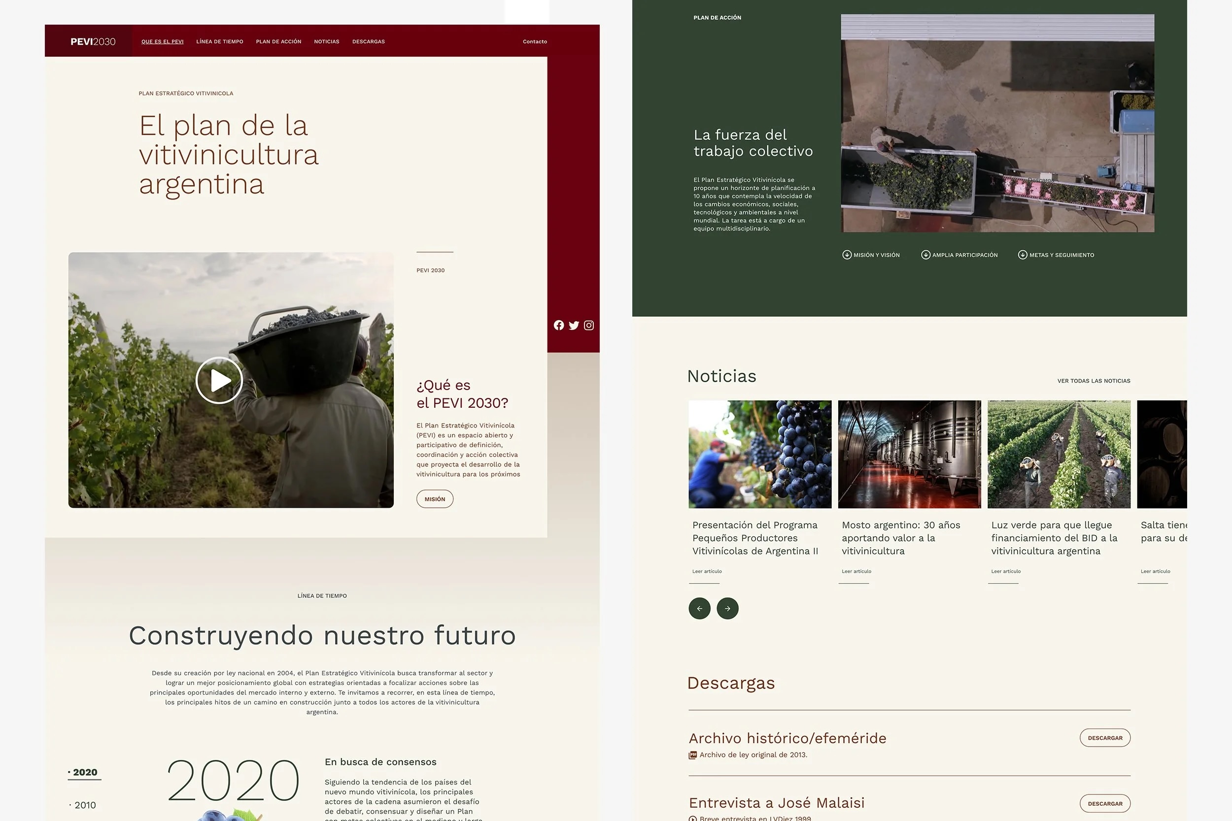 PEVI 2030 — sitio web